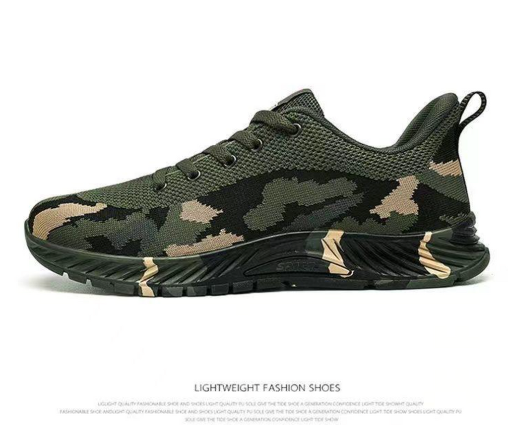Unisex Retro Camouflage Canvas Sneakers